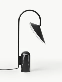 Grote tafellamp Arum met marmeren voet, verstelbaar^ferm LIVING Best