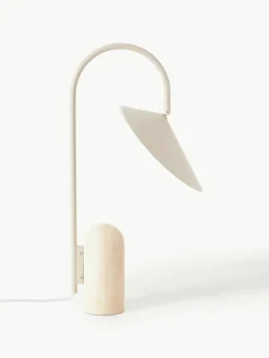 Grote tafellamp Arum met marmeren voet, verstelbaar^ferm LIVING Best