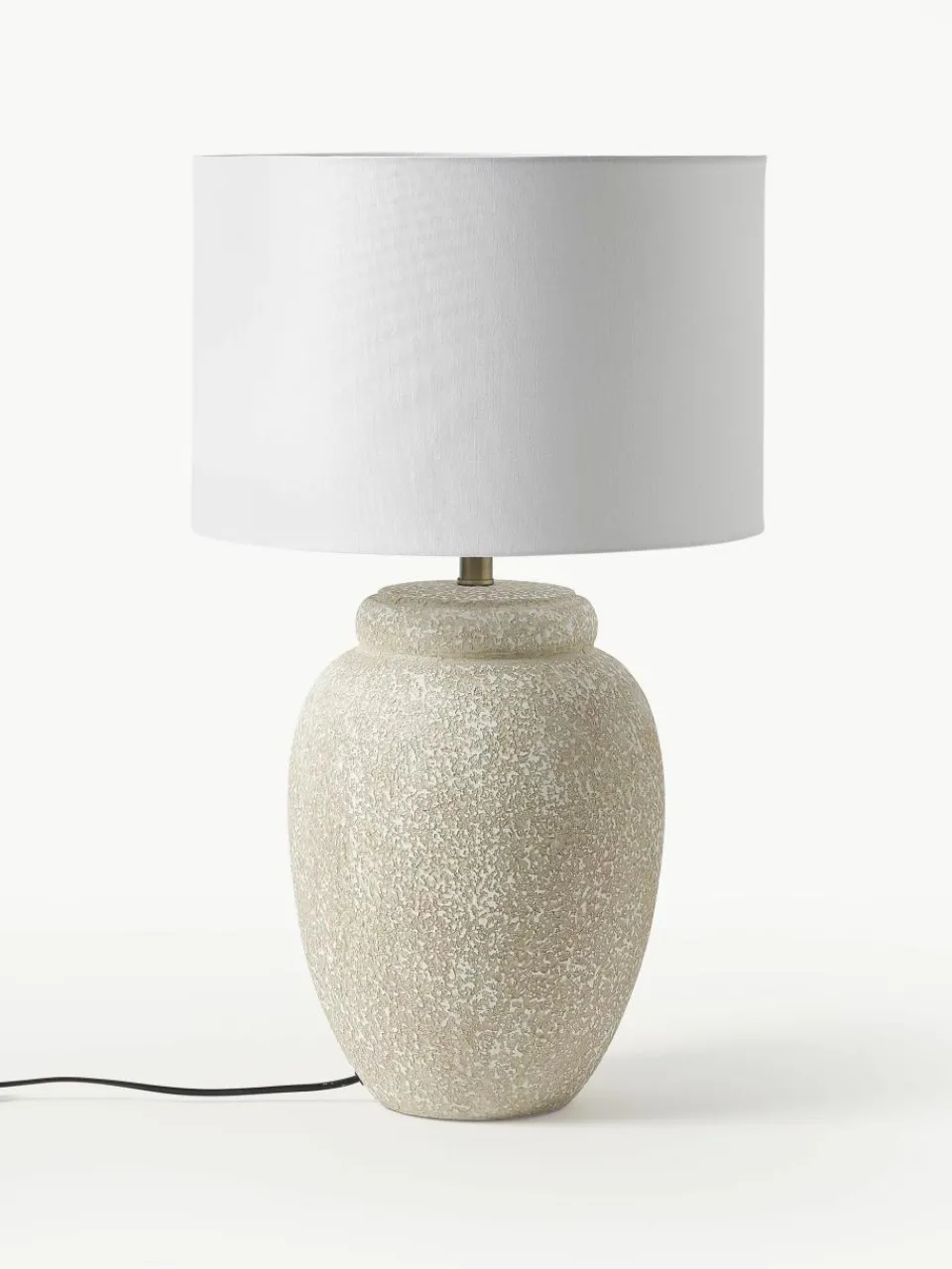 Grote tafellamp Bodhi met keramische voet^Westwing Collection Fashion