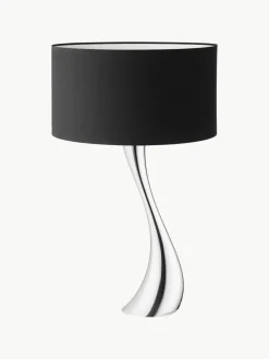 Grote tafellamp Cobra van edelstaal^GEORG JENSEN New