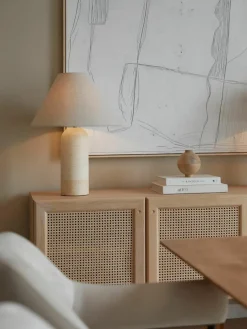 Grote tafellamp Gia met marmeren voet^Westwing Collection Clearance
