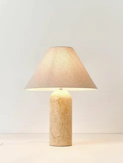 Grote tafellamp Gia met marmeren voet^Westwing Collection Clearance