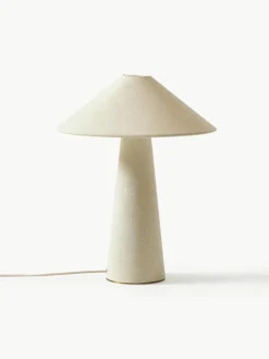 Grote tafellamp Ilena van linnen^Westwing Collection Hot