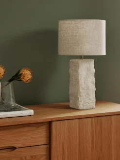 Grote tafellamp Kiri met betonnen voet^Westwing Collection Fashion
