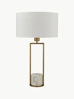 Grote tafellamp Quebec met marmeren voet^Westwing Fashion