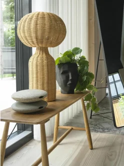 Grote tafellamp Vinka van rotan^Westwing Clearance