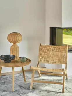 Grote tafellamp Vinka van rotan^Westwing Clearance