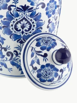 Grote vaas met deksel Annabelle van porselein, H 35 cm^Westwing Discount