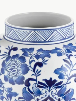 Grote vaas met deksel Annabelle van porselein, H 35 cm^Westwing Discount