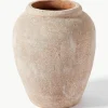 Grote vloervaas Leana met zandafwerking, H 50 cm^Westwing Collection New