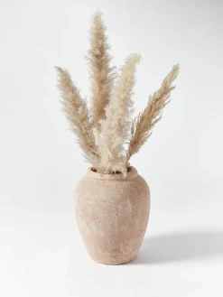 Grote vloervaas Leana met zandafwerking, H 50 cm^Westwing Collection New