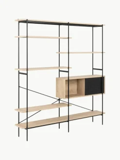 Grote wandkast Angus van hout en metaal^Westwing Discount