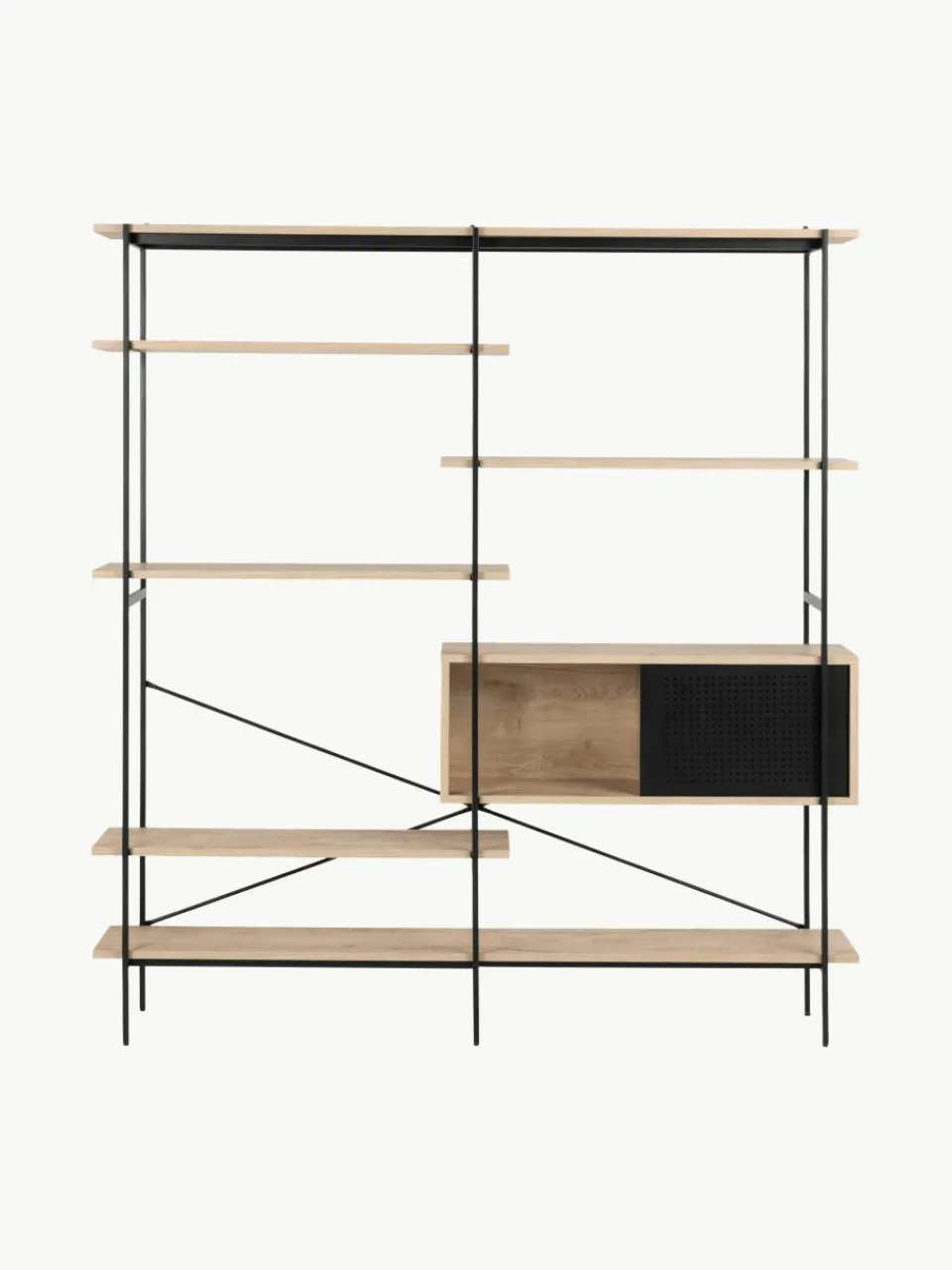 Grote wandkast Angus van hout en metaal^Westwing Discount