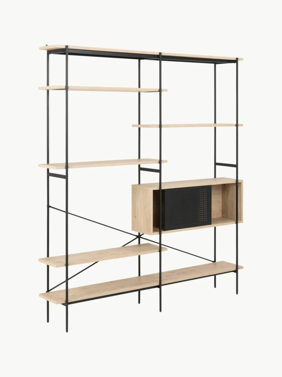 Grote wandkast Angus van hout en metaal^Westwing Discount