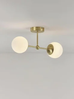Grote wandlamp Beth van opaalglas^Westwing Collection Sale