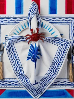 Handbedrukte katoenen placemats The Palms, 4 stuks^Westwing Outlet
