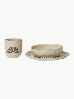 Handbeschilderd kinderservies Naive, 3-delig^ferm LIVING Kids Sale