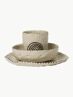 Handbeschilderd kinderservies Naive, 3-delig^ferm LIVING Kids Sale