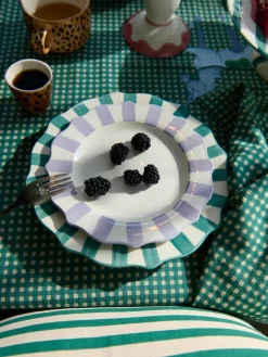 Handbeschilderd ontbijtbord Lilac Scalloped^Anna + Nina Discount