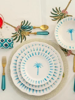 Handbeschilderd ontbijtbord The Palms^Westwing Sale