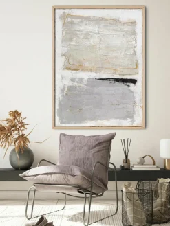 Handbeschilderde canvasdoek Scenario met houten frame^Malerifabrikken Clearance