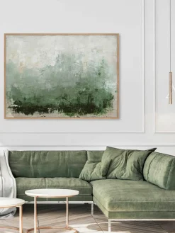 Handbeschilderde canvasdoek New Story met houten frame^Malerifabrikken Online