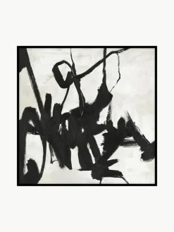 Handbeschilderde canvasdoek Playblack met houten frame^Malerifabrikken Discount