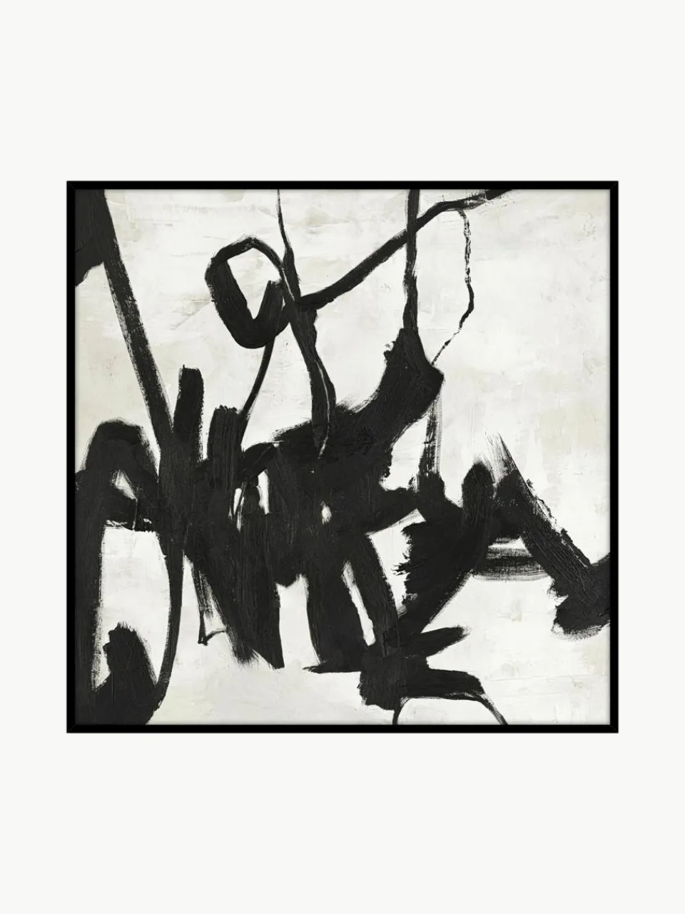 Handbeschilderde canvasdoek Playblack met houten frame^Malerifabrikken Discount