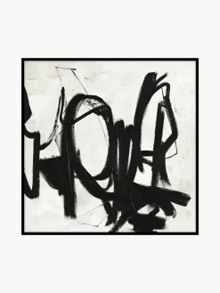 Handbeschilderde canvasdoek Playblack met houten frame^Malerifabrikken Discount