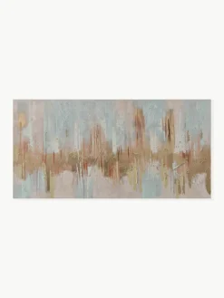 Handbeschilderde canvasdoek Interferenza di Colori^Agave Sale