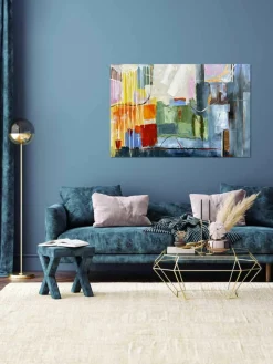 Handbeschilderde canvasdoek Pittura Astratta^Agave Clearance