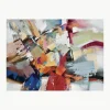 Handbeschilderde canvasdoek Esplosione di Colore^Agave Clearance