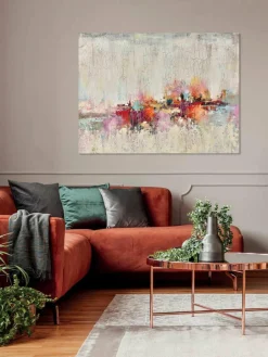 Handbeschilderde canvasdoek Orizzonte di Colori^Agave Discount