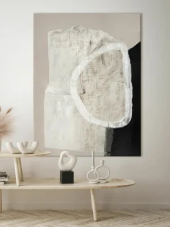 Handbeschilderde canvasdoek White Stone^Malerifabrikken Fashion