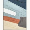 Handbeschilderde canvasdoek Fabrics met lijst^Agave New