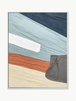 Handbeschilderde canvasdoek Fabrics met lijst^Agave New