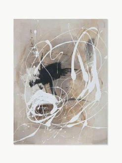 Handbeschilderde canvasdoek Cream^Agave Online