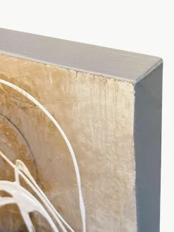 Handbeschilderde canvasdoek Cream^Agave Online