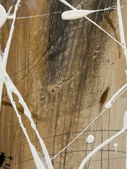 Handbeschilderde canvasdoek Cream^Agave Online