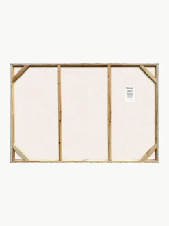 Handbeschilderde canvasdoek Blue Stroke^Agave Outlet
