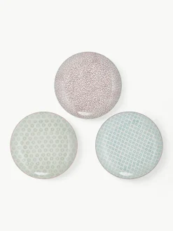 Handbeschilderde dinerbord Patrizia, set van 3^Bloomingville Discount