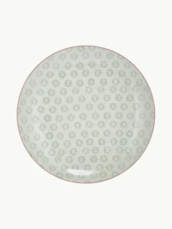 Handbeschilderde dinerbord Patrizia, set van 3^Bloomingville Discount
