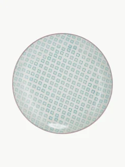 Handbeschilderde dinerbord Patrizia, set van 3^Bloomingville Discount