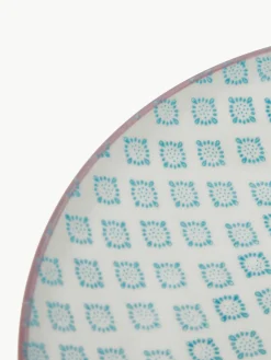 Handbeschilderde dinerbord Patrizia, set van 3^Bloomingville Discount