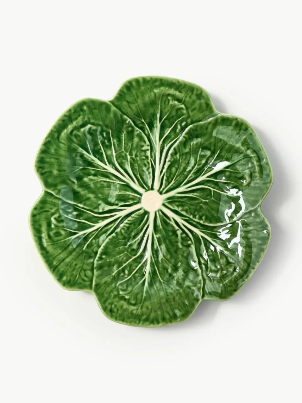 Handbeschilderde dinerborden Cabbage, 4 stuks^BORDALLO PINHEIRO Sale