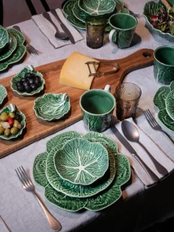 Handbeschilderde dinerborden Cabbage, 4 stuks^BORDALLO PINHEIRO Sale