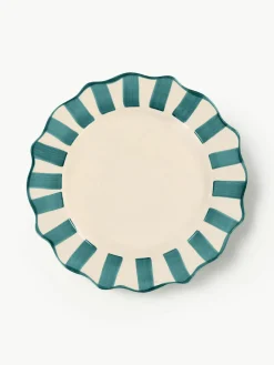 Handbeschilderde dinerborden Pine Scalloped^Anna + Nina Fashion