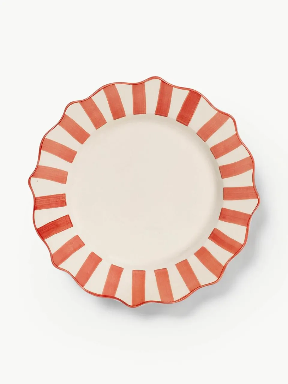 Handbeschilderde dinerborden Scalloped^Anna + Nina Online