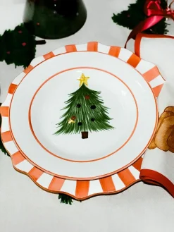 Handbeschilderde dinerborden Scalloped^Anna + Nina Online