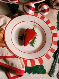 Handbeschilderde dinerborden Scalloped^Anna + Nina Online